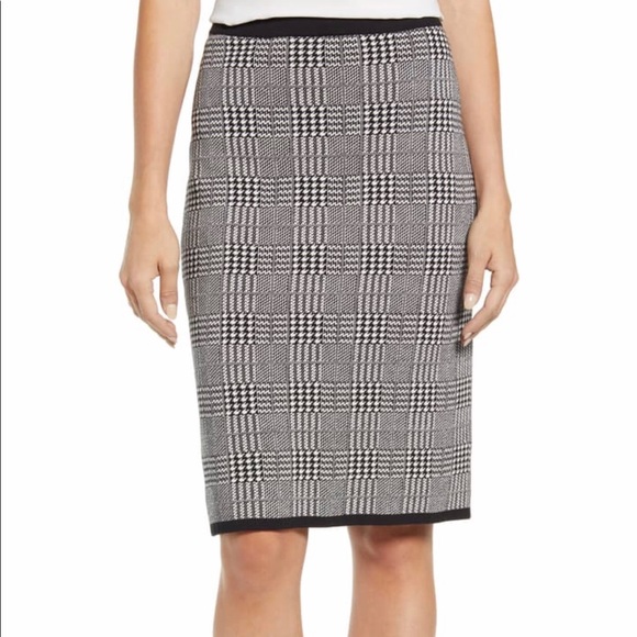 Vince Camuto Plaid Sweater Skirt S - Picture 1 of 9